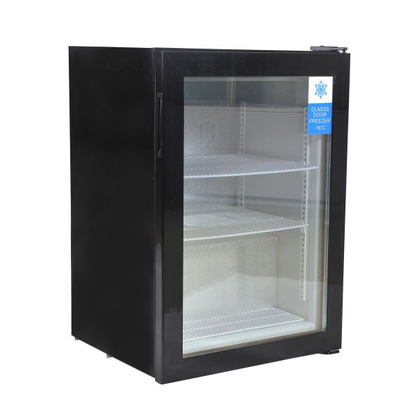 98L Glass Door Small Upright Tabletop Frost Free Mini Freezer SD98