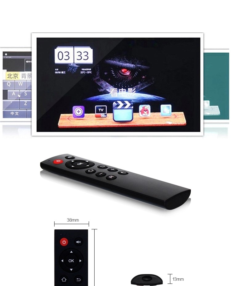 Universal Remote Control Black Plastic 2.4 G IR Remote M10 Control For Set Top Box
