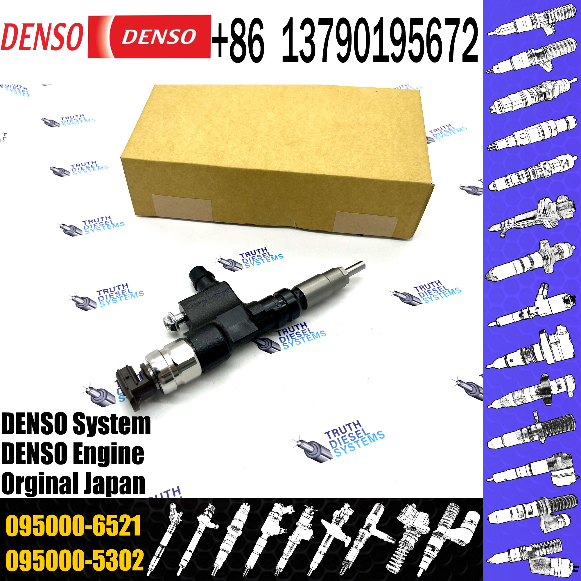 Diesel Fuel Common Injector 095000-6520 095000-6521 23670-E0090 23670-E0091 For Hino Dutro Toyota Dyna N04C