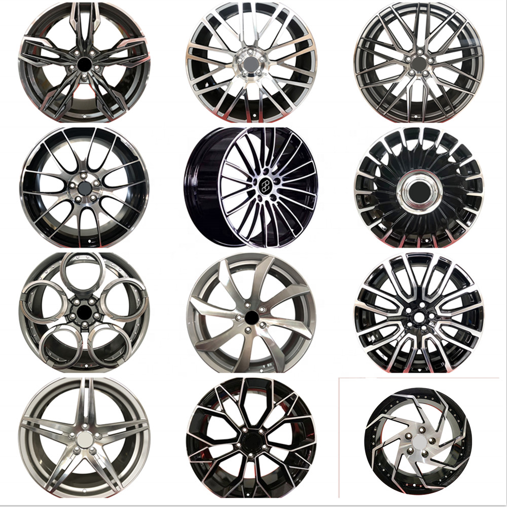 Custom forged Wheels custom 16 inch 24 inch aluminium alloy wheels for cars michine face polish