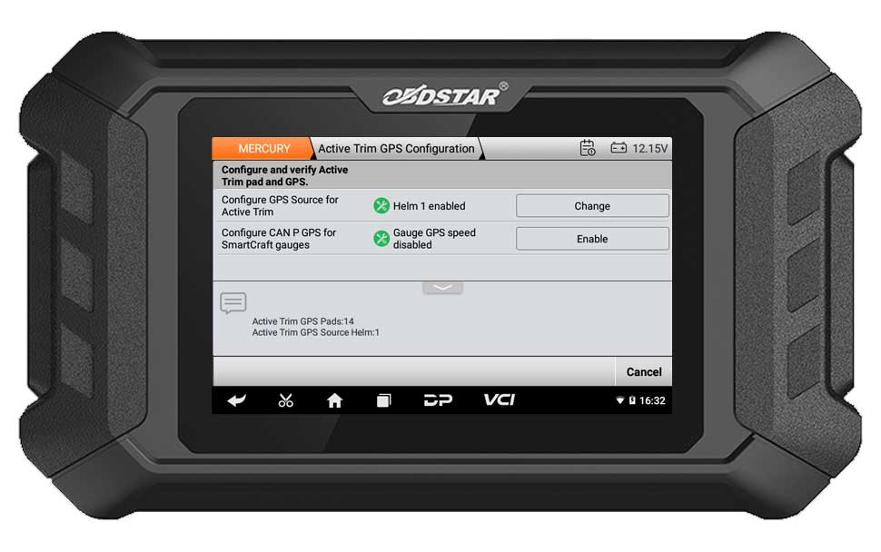 OBDSTAR iScan for MERCURY Marine Diagnostic Tablet with Special Functions Support G3/ DFI 2/ Optimax/ Seapro/ Verado/ 40HP-300HP