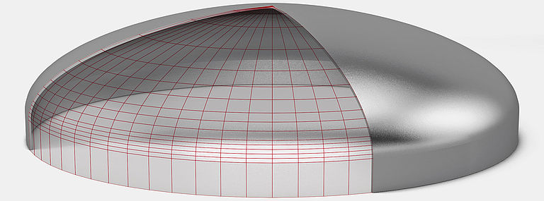 Casting Connection ASME Elliptical Cold Pressing Vessel Tank Head for Welding and Casting