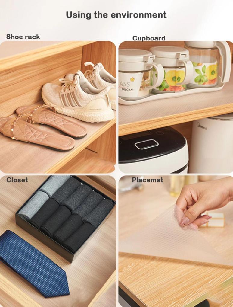 Ribs Pattern Non Slip Liner Plastic Thick Pad EVA Shelf Liner for Patio and Drawer