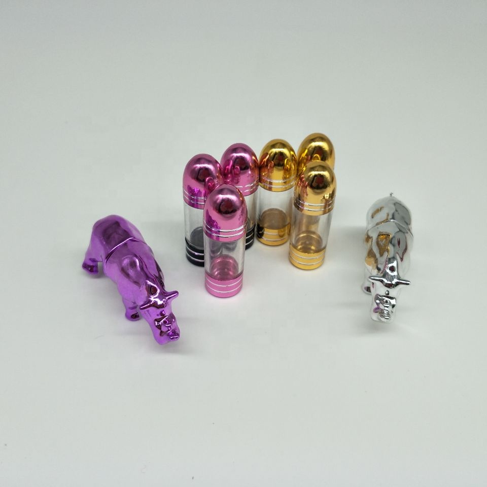 ISO9001 Clear Pill Bottles 2ml Single Capsule With Metal Cap