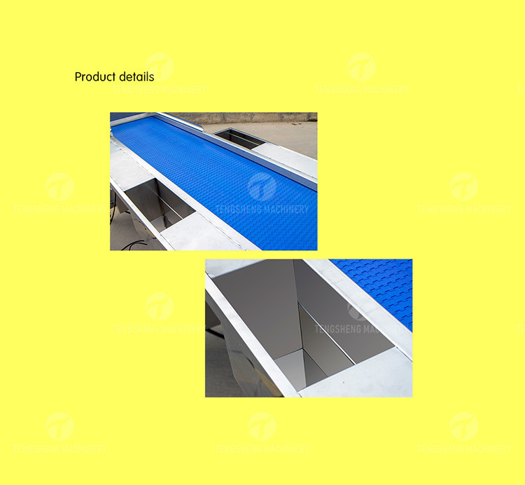 Meat Vegetable Fruit Sorting Table Food Machine SS304 Z Type Structure
