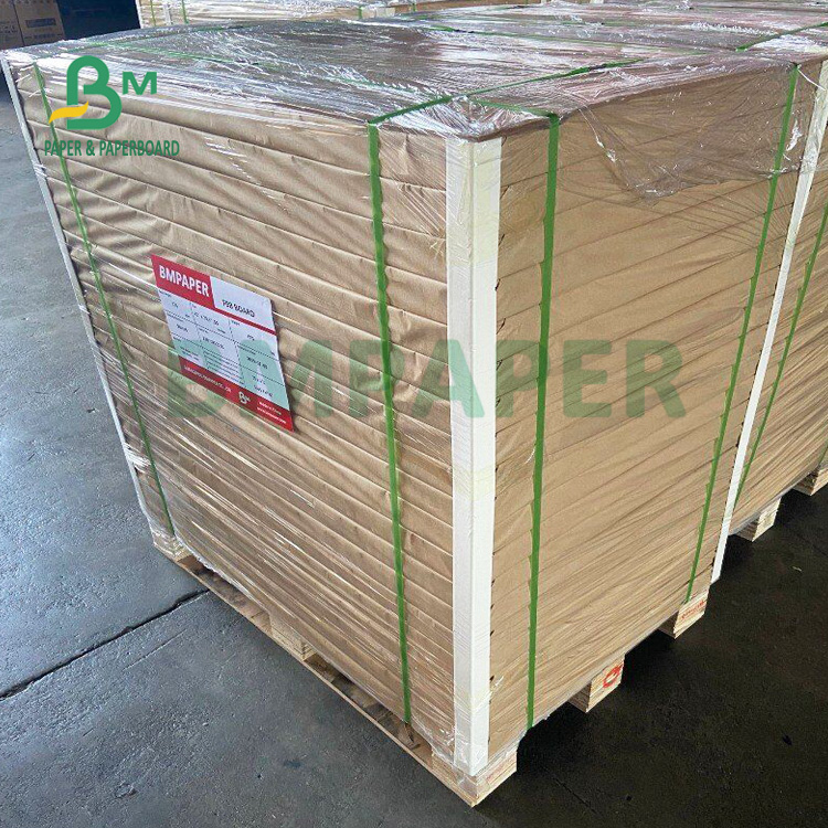 127g 160g Brown Kraft Paper Sheets For Take Out Boxes Tear-Resistance
