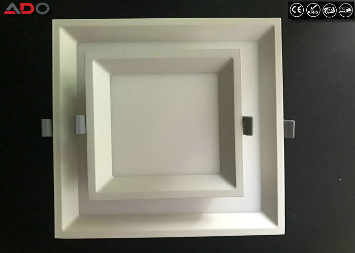 5W 9W 12W LED Panel Light Dimmable AC85 - 265V 6000K Square 80-90LM/W