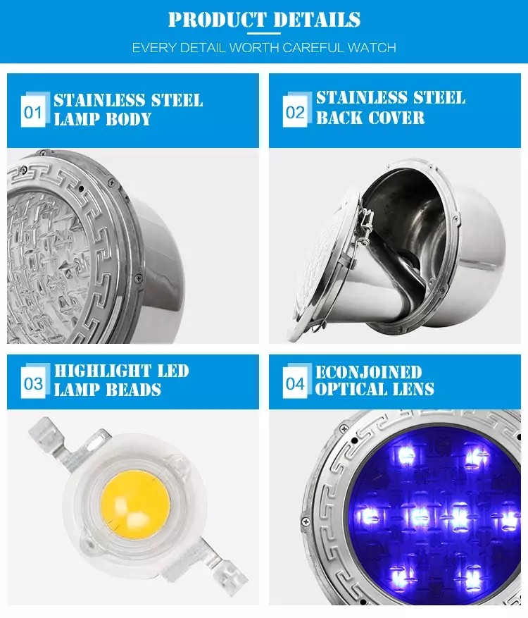 18w 12v Underwater LED Lights , Underwater LED Lamp For Swimming Pool