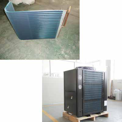 Tube Fin Heat Exchanger For Heat Pump Seamless Plain Copper Tube