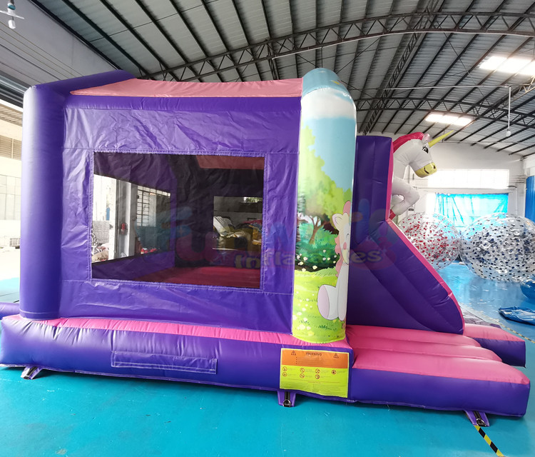 Carnival Unicorn Kids Castle Bounce House For Advertisement