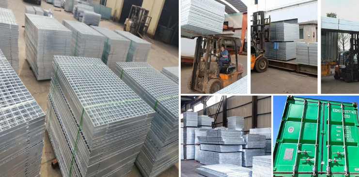Special Shape Galvanized Steel Grating 5CM Composite Steel Grating