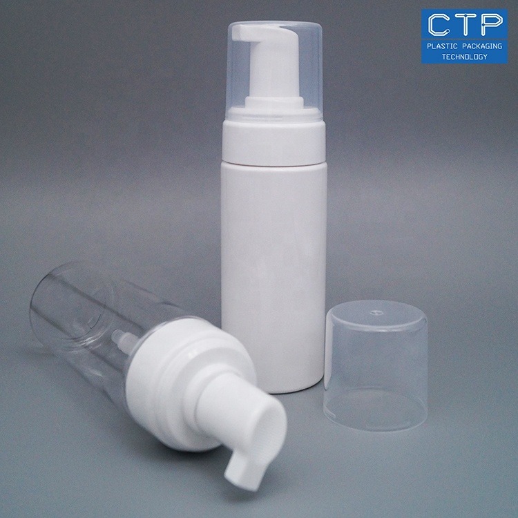 Customized White Plastic Foam Pump For 43/410 Bottles With Overcap Lock Way