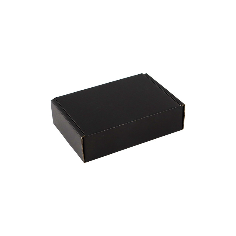 Rectangular Black Folding Airplane Boxes Kraft Corrugated Paper Storage Solution folding shipping boxes