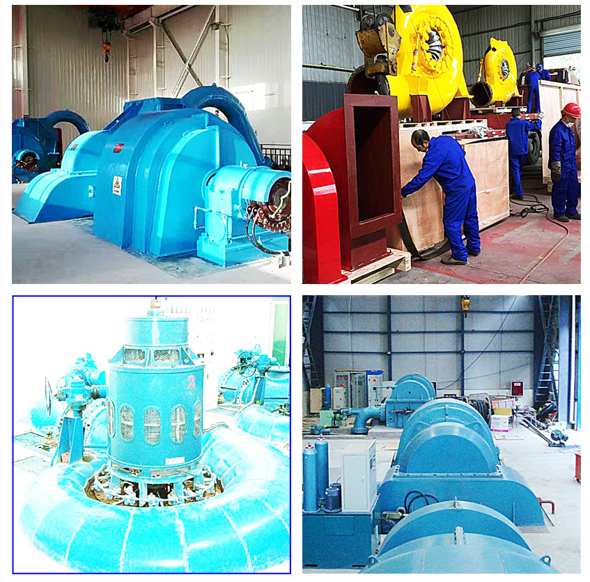 High Speed Pelton Turbine Generator 500-3000r/min 50/60Hz Rated Frequency