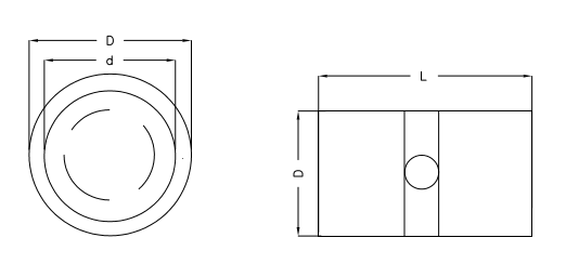 Chamfered Ends Plain Bearing Bush 10X30 Bronze Shaft Bushings for Axle Bearings