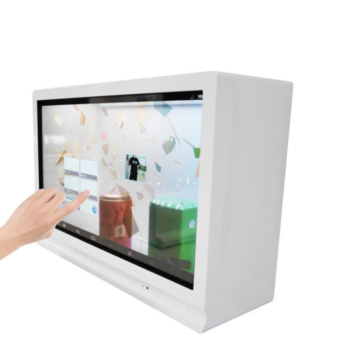Thin Publish Brightness Network Transparent Lcd Showcase Advertising Display