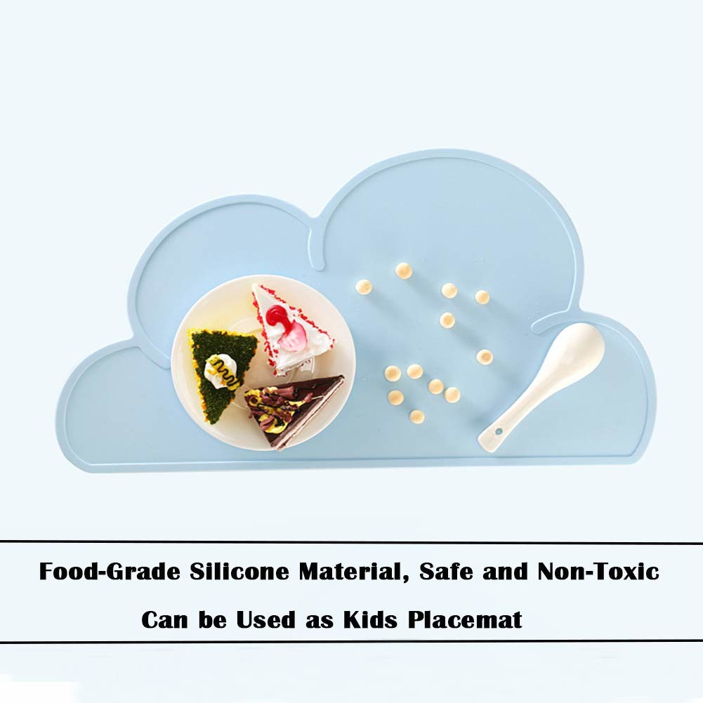 Silicone Pet Feeding Food Mat Dog Cat Placemat Mat With Raised Edge Anti-Slip Waterproof Pet Bowl Mats Pet Food Tray