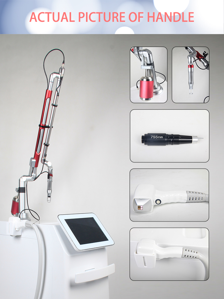 2 In 1 Beauty Therapy Machine 808nm Pico Yag Laser Tattoo Removal Machine