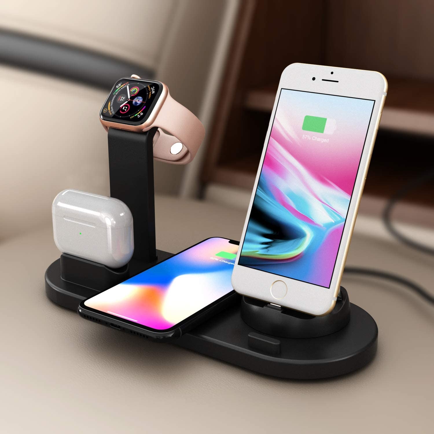 Multi Function Wireless Charger Stations Dock 8mm ROHS