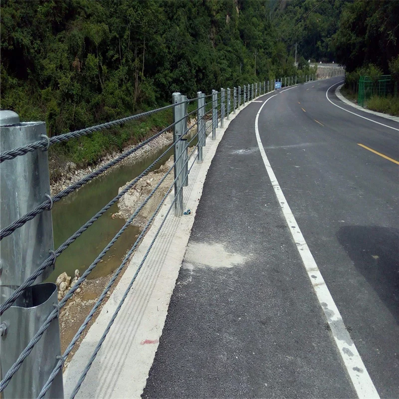 Highway Guardrail Cable Barrier for Roadway Safety in Zinc Coating and Customized Color