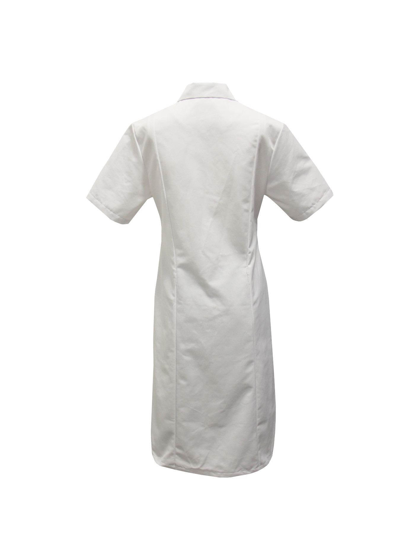 210 GSM Medical Uniform Lab Coat Polyester 65% Cotton 35% Short Sleeve Nursing