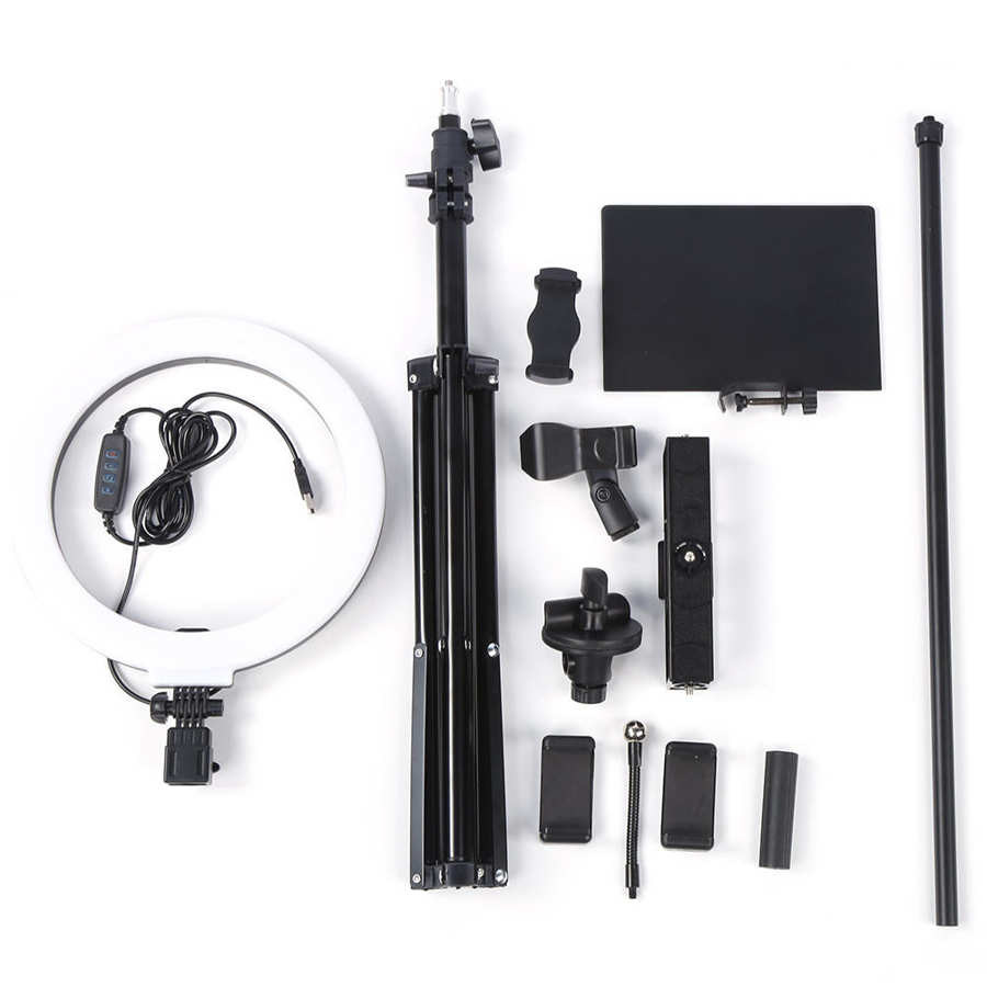 67cm 5V Selfie Ring Light With Cell Phone Holder Stand For Live Stream Makeup