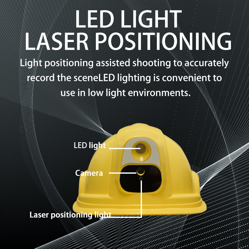 Hard hat Safety helmet 4G Real-Time GPS wifi live streaming for Mining Construction end software server