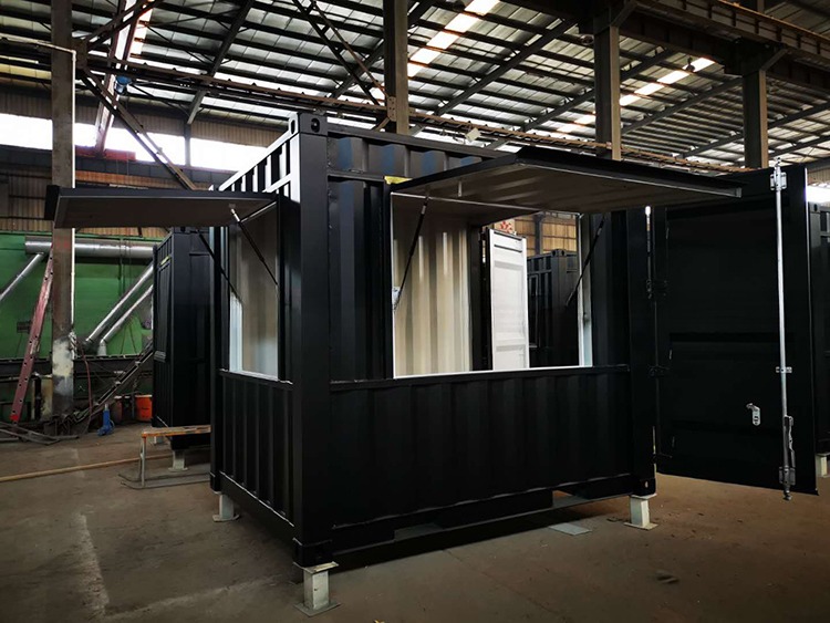 Kiosk 10ft Shipping Container Coffee Shop Custom Made Movable Bar Cafe Store with Plywood Floor