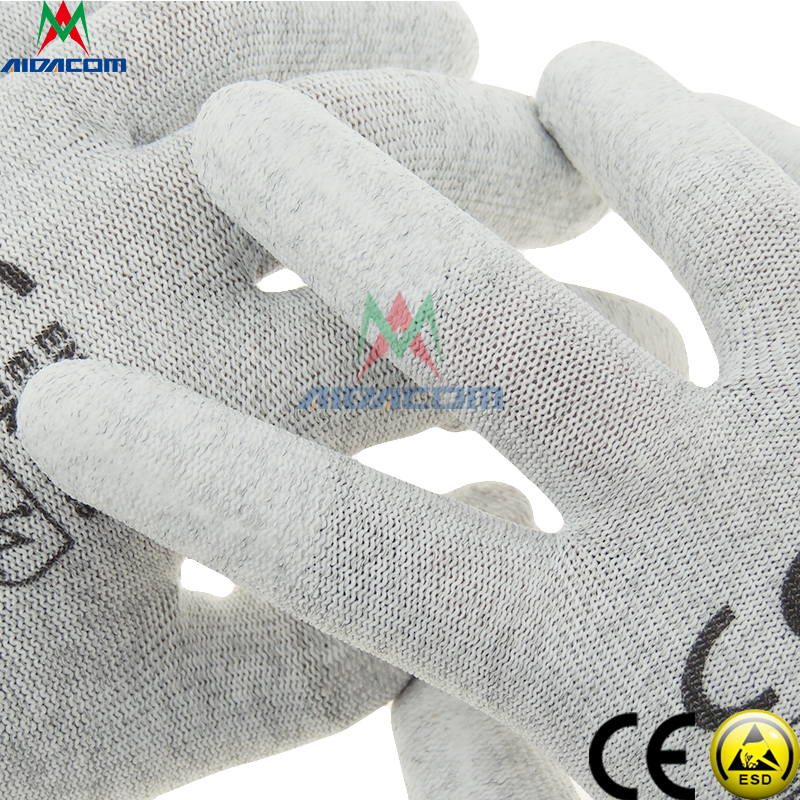 Disposable 300g PU Palm Vinyl PVC ESD Gloves