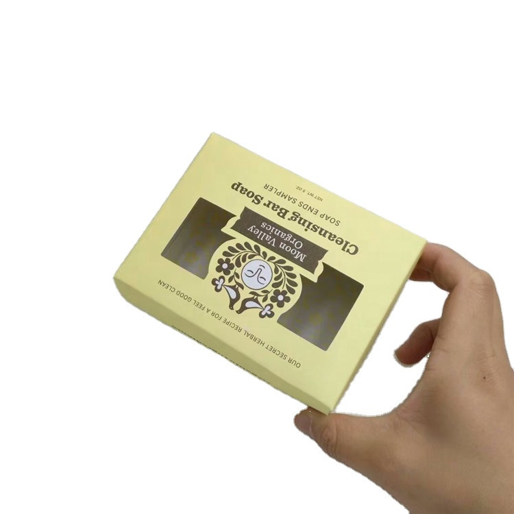 High Quality Customized Gold Stamping Luxury Soap Face cleansing Cream Cosmetic Packaging Box Skincare Makeup Paper box
