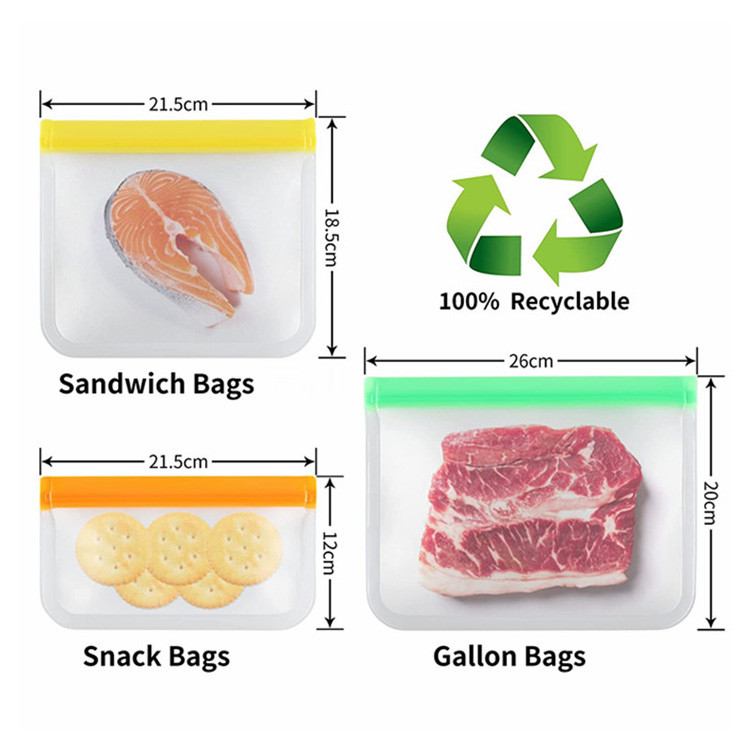 Leakproof PEVA k Packaging Bag Foldable For Fruit 28*27*5cm