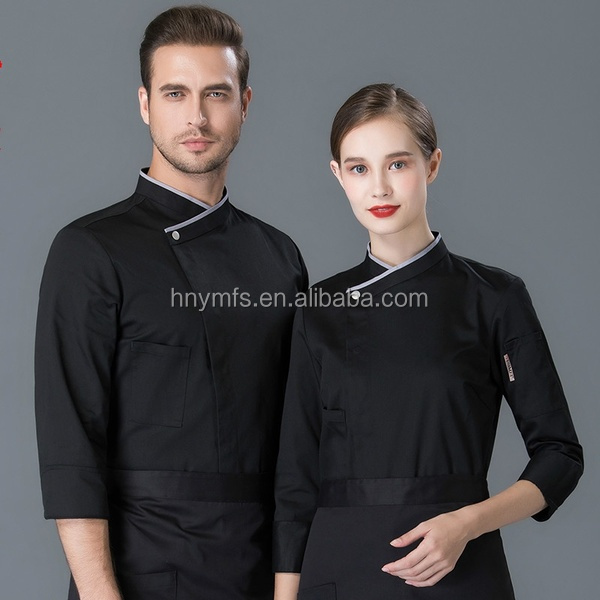 Personalized Customized Kitchen Chef Uniform Tops Anti Pilling Breathable
