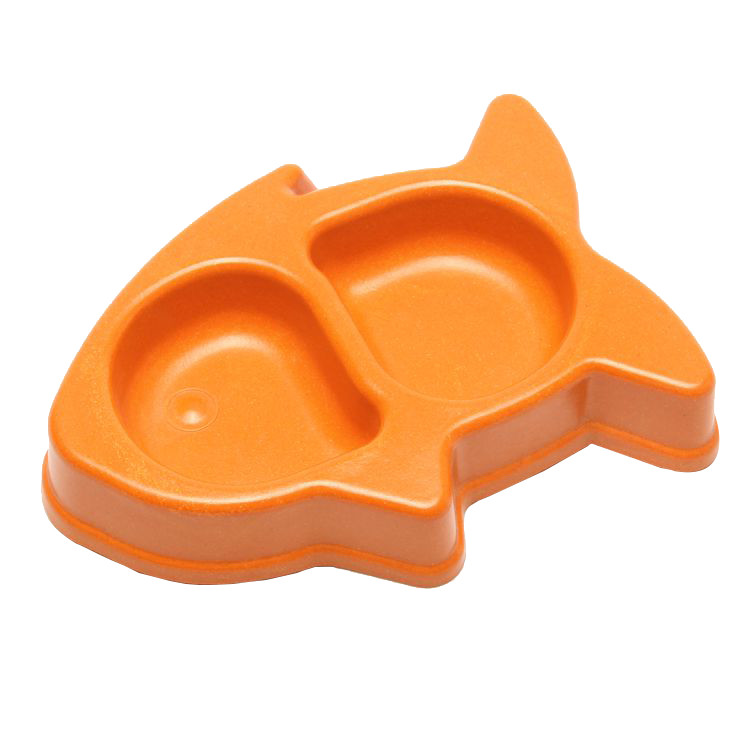 Fish Shaped Dog And Cat Food Bowls Easy Clean With 80% Degradation Rate