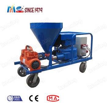 4 Mm KHT Spraying Mortar Plastering Machine Using Hose Squeeze Pump