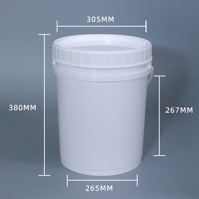 ISO9001 Certified 20L Plastic Bucket With Hand Screw Lid For Packaging