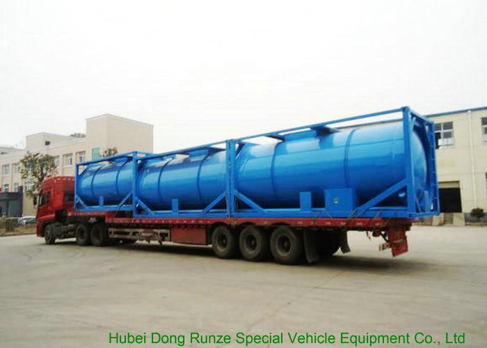 20 Feet ISO Wast Water Tank Container For Bulk Liquid 20000L Optional PE Lined