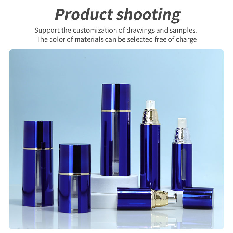 AS Material Empty Refill 20ml 30ml 50ml Plastic Airless Pump Bottle for Skin Care Sunscreen Acceptable Customer's Logo