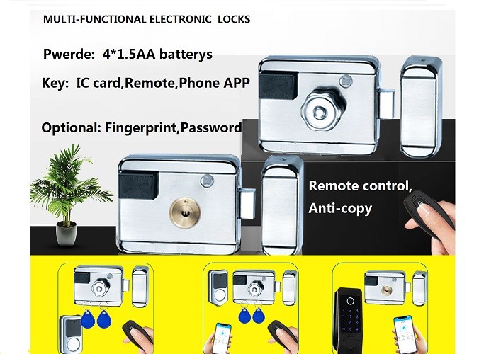 Remote Control APP No Wiring Ic Card Electric Control Lock