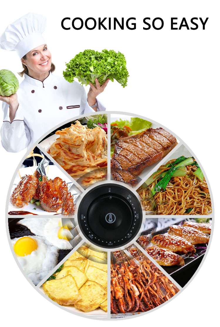 Stainless Steel Electric Flat Pan Griddle Commercial Grade Easy to Clean and Durable