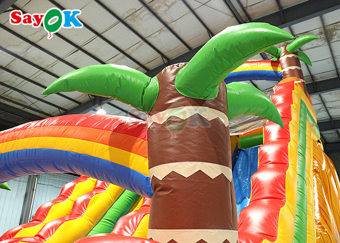 Adult Backyard Inflatable Water Slide With Swimming Pool Blow Up Slip N Slide 9x5.5x6mH