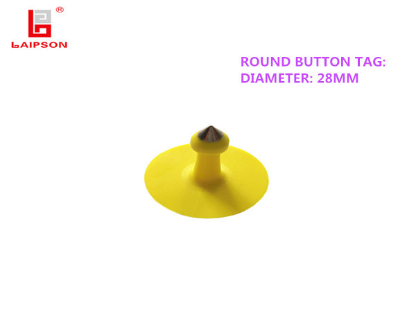 OEM Yellow TPU Cow Identification Tags , Smart Ear Tags For Cattle Laser Print