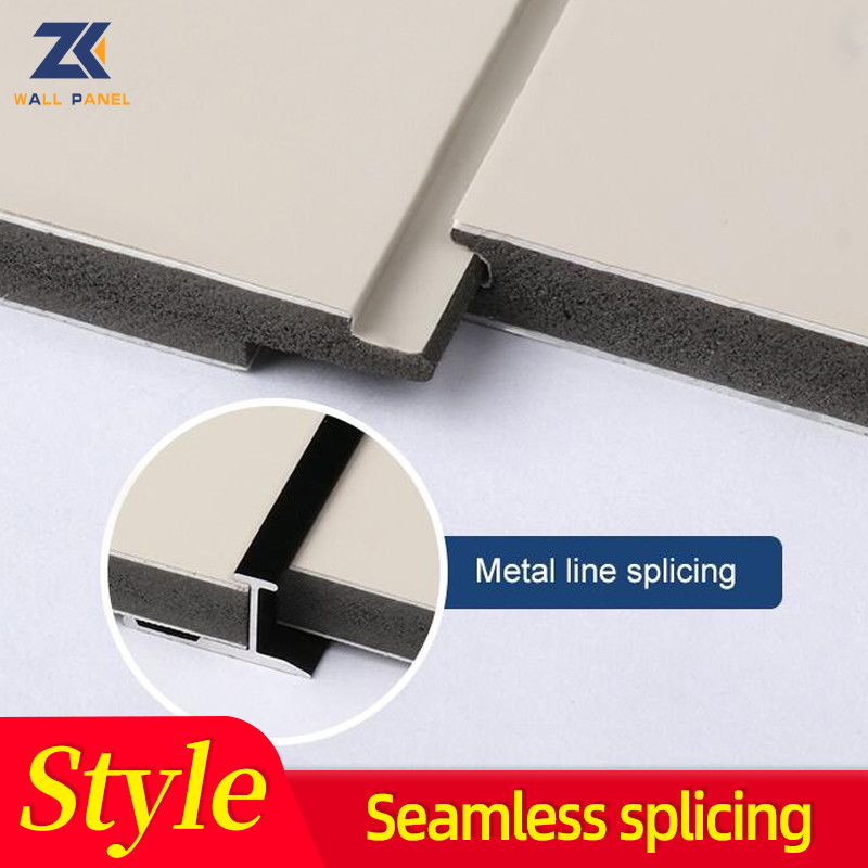 PET Marbled Fiber Flat Wall Panel Bamboo Charcoal Wood Acoustic Veneer Panels