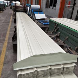 China ivory white pre painted metal roofing sheet 3000-840-0.426mm for warehouse on sale