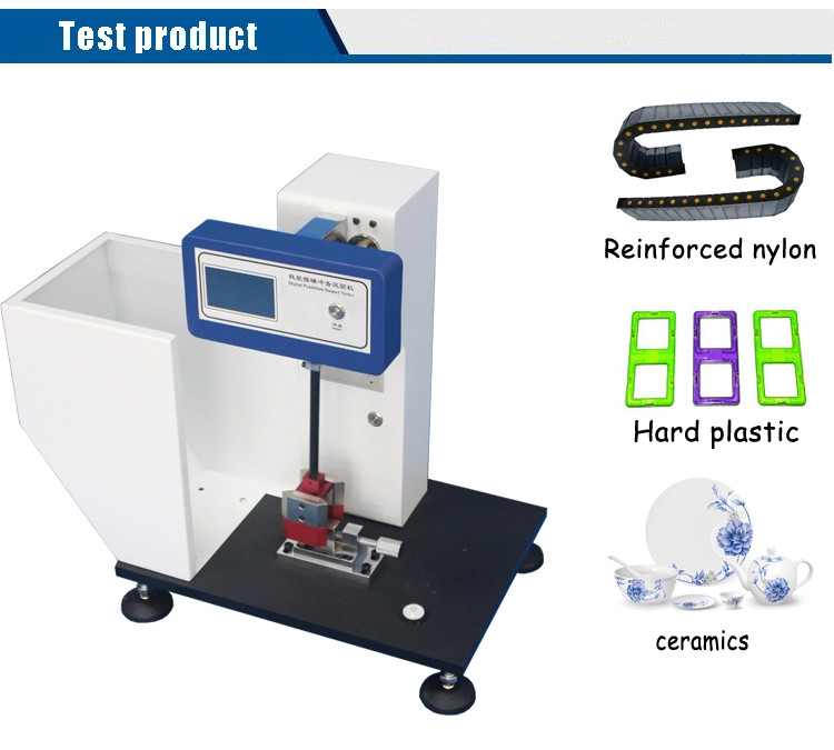 Toughness Rigid Plastics Nylon Charpy Pendulum Impact Tester