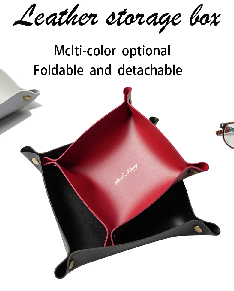 Multifunctional Washable PU Leather Portable Cosmetic Storage Box with 1-3L Capacity