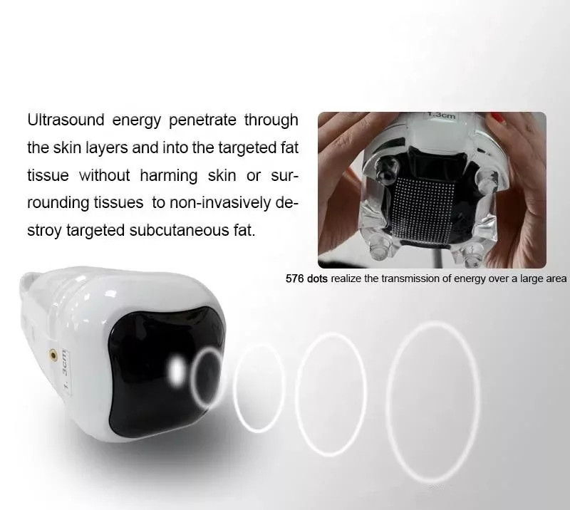 Liposonic Ultrasound HIFU Beauty Machine 0.8cm 1.3cm Cellulite Reduction