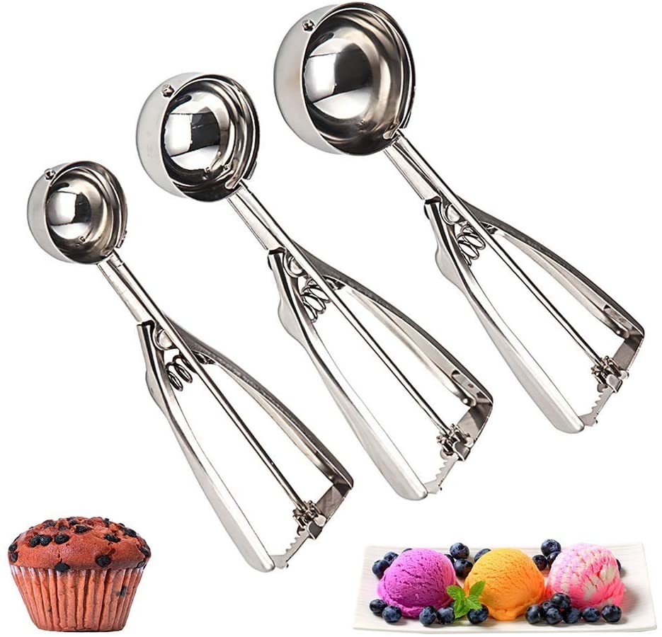 Multifunctional Stainless Steel Cookie Scoop Ice Cream Scoop Kitchen Tools