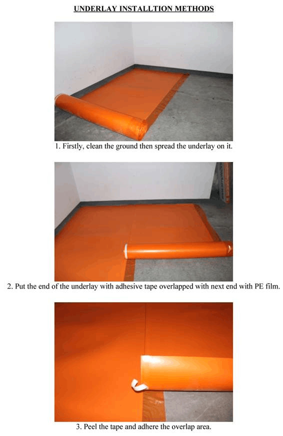 HD Green EVA Vinyl Floor EVA Foam Underlayment 180kg/M3