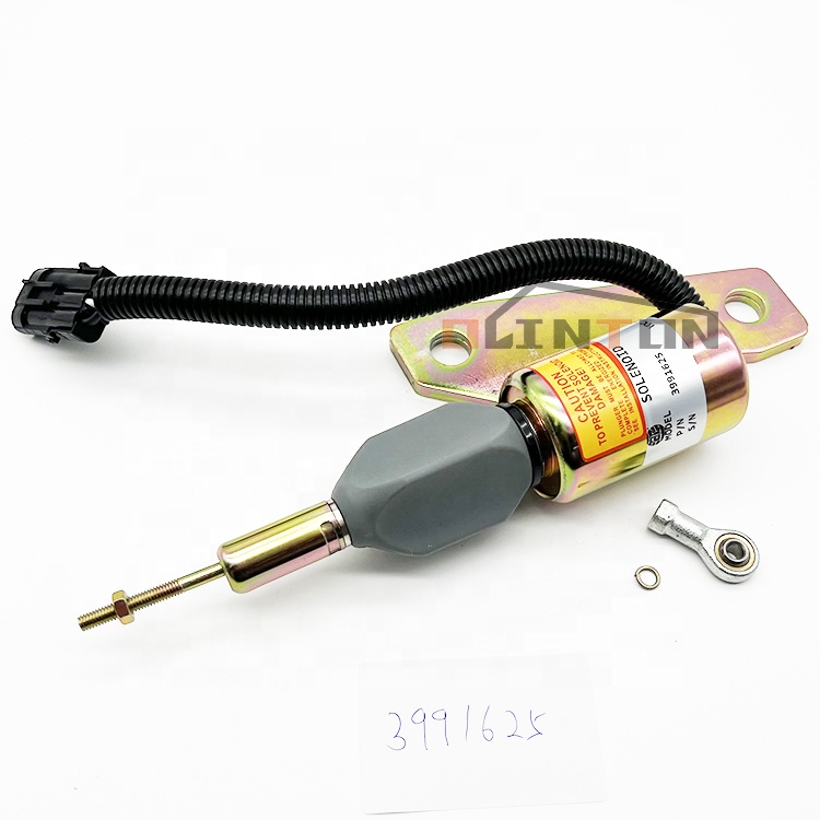 6BT 3991625 Engine Fuel Shut Off Solenoid Valve Construction Machinery Parts