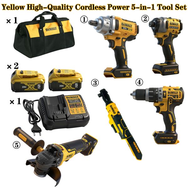20V Dewalt Cordless Tool Set OEM Dewalt Impact Driver Set FCC RoHS Approval